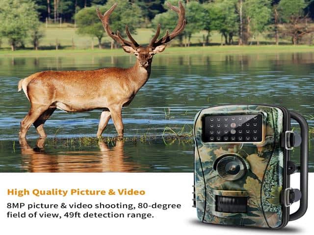 ENKLOV Trail Game Camera 12MP 1080 Wildlife Hunting Camera With Infrared Night Vision