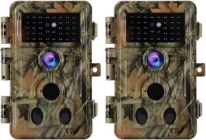 BlazeVideo 2 Pack No Glow Motion Activated Trail Camera